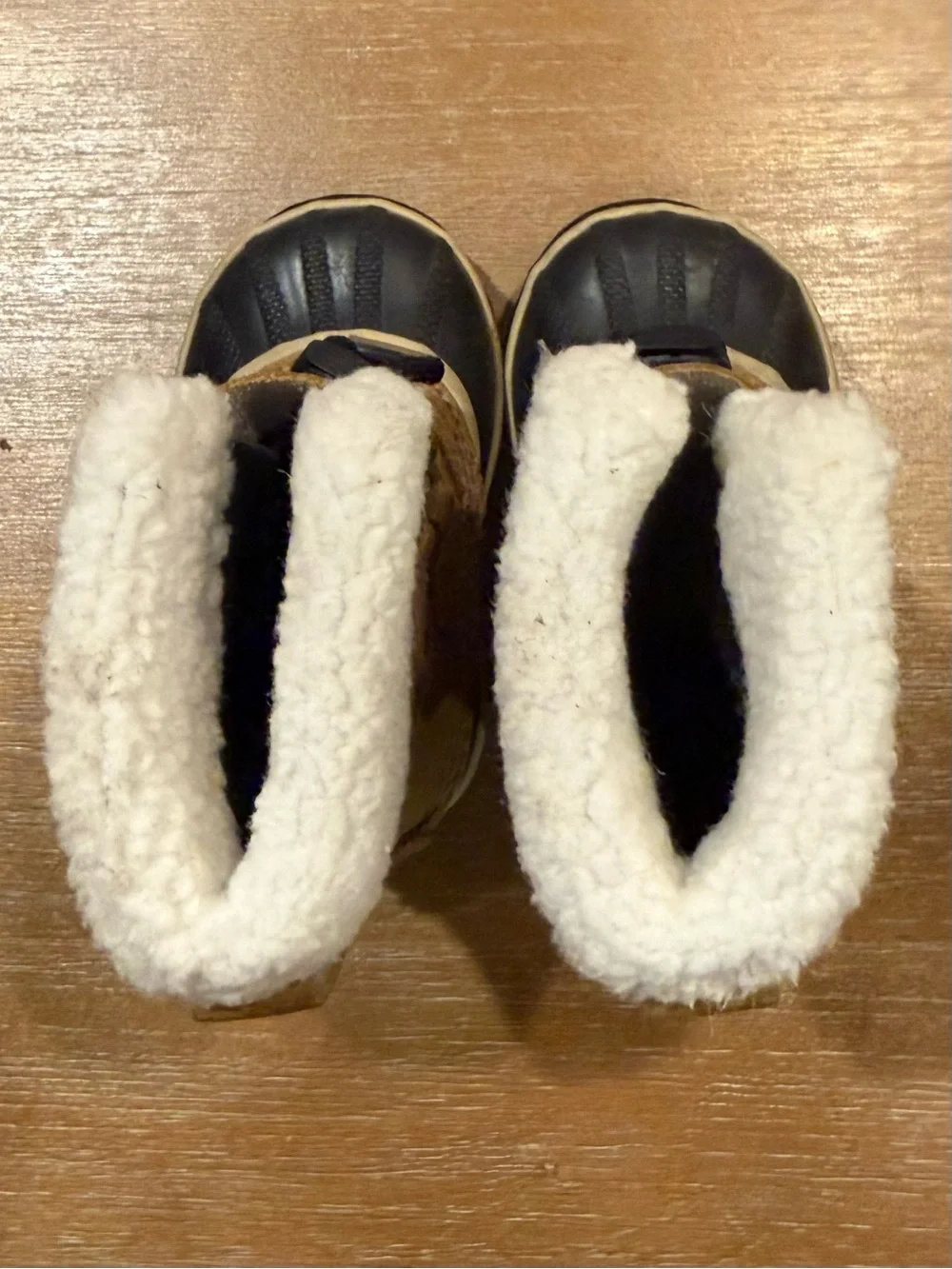 Sorel Toddler Yoot Pac Winter Boots Waterproof Insulated Tan Black Sz 6
